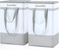 FairyHaus Laundry Basket 100L, 2Pack Laundry Hamper with Easy Carry Handles, Collapsible Laundry Baskets Hampers for Bathroom Clothes Storage Grey