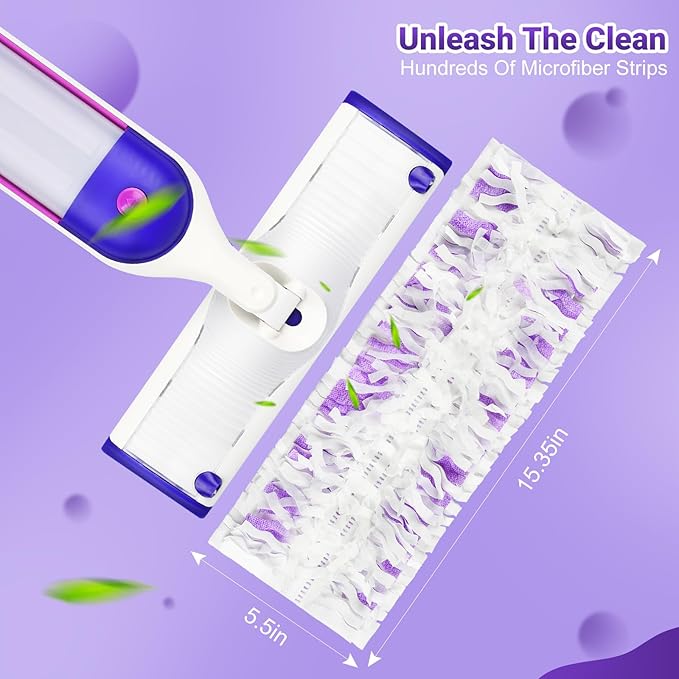 54 Count Disposable Power Mop Pads Refills Compatible with swiffer PowerMop, PowerMop Wet Pads Rifill Cooperate with Swiffer Mop Refill Liquid Extra Absorbent, Traps Dust & Hair