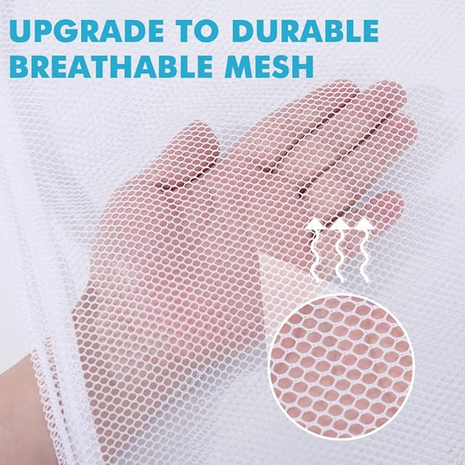 Heavy Large Mesh Laundry Bags,24 x 36 inches Travel drawstring Laundry Washing Bags for Dirty Clothes Storage, laundry bag suitable for university, dormitory, travel, family, and apartment residents