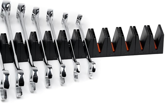 ToolBox Widget Wrench Organizer Pro Series 4.0 – Magnetic Wrench Holders for Tool Drawer – Modular Toolbox Organizer System – Tool Storage for Professional & DIY Mechanics - 6 Pack, 72 Holders