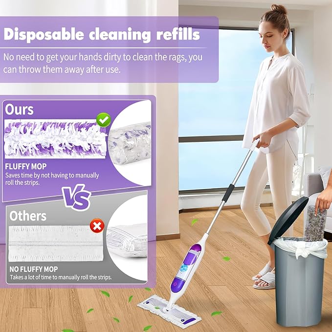36 Count Power Mop Pads Refills for Swiffer Power Mop Pads,Compatible with Swiffer Power Mop Refills Replacement Disposable Power Mopping Pads Refills for Multi-Surface Floor Cleaning