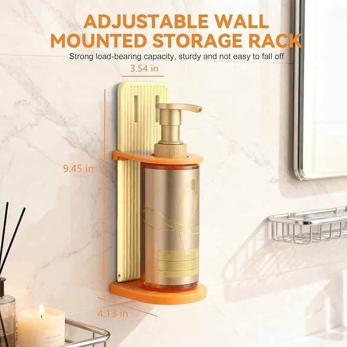 LimxFree Adjustable Shower Caddy, Telescopic & Foldable Bathroom Organizer, No Drilling Wall Mount Storage for Shampoo & Body Wash Bottles, Space Saving Holder (white)