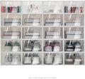 20 Pack Shoe Storage Boxes, Shoe Boxes Clear Plastic Stackable Shoe Organizer, Foldable Shoe Rack, Angel White | Space-Saving Home & Office Organizatio (20)