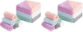 HOMEXCEL Premium Makeup Remover Cloth 48 Pack, Reusable Super Soft 7 x 7 Inch Facial Cleansing Cloths with Just Water, Highly Absorbent Microfiber Coral Velvet Face Towels Washcloths