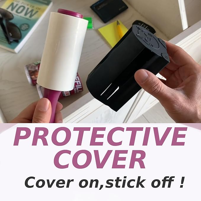 Metkix Lint Rollers for Pet Hair Extra Sticky | Protective Covers | Mega 600 Sheets Dog Cat Pet Hair Remover | Lint Roller for Clothes Sofa Bed Carpet and More | Lint Roller Refills