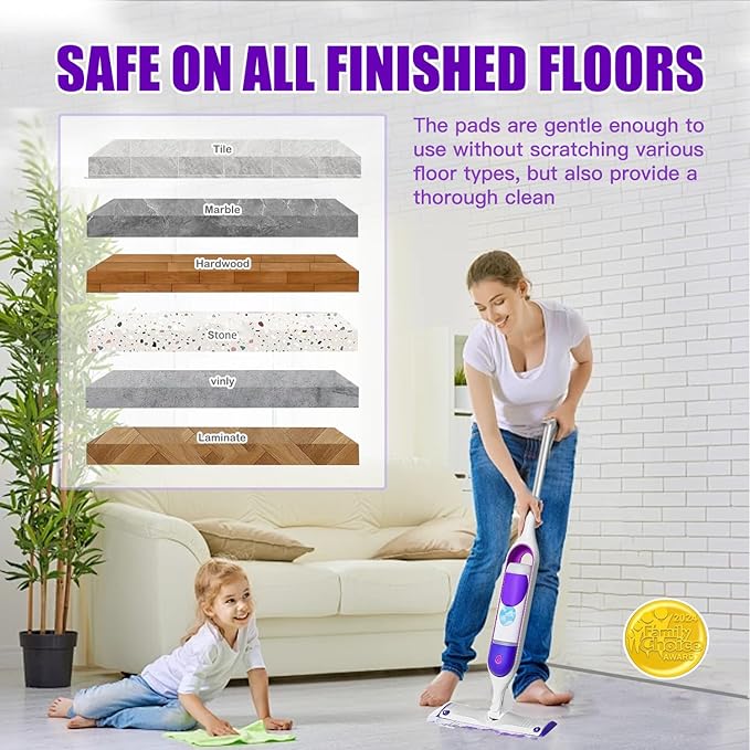 50 Pack Disposable Power Mop Pad Refills for Swiffer Power Mop, Compatible with Swiffer Power Mop Refills, Thickened Multi-Surface Replacements for Swiffer Wet Pads Refill on All Finished Floors.