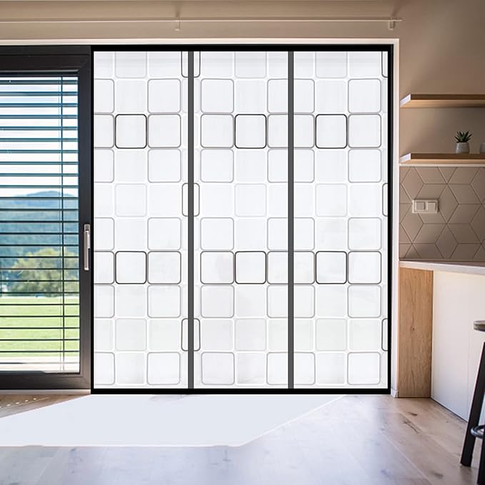 Insulated Curtain, Thermal Magnetic Self-Sealing EVA Screen, Keep Cold Out Door Cover Auto Closer for Kitchen, Bedroom, Air Conditioner Room, Hands Free, Fits Doors up to 72" x 80", Grey