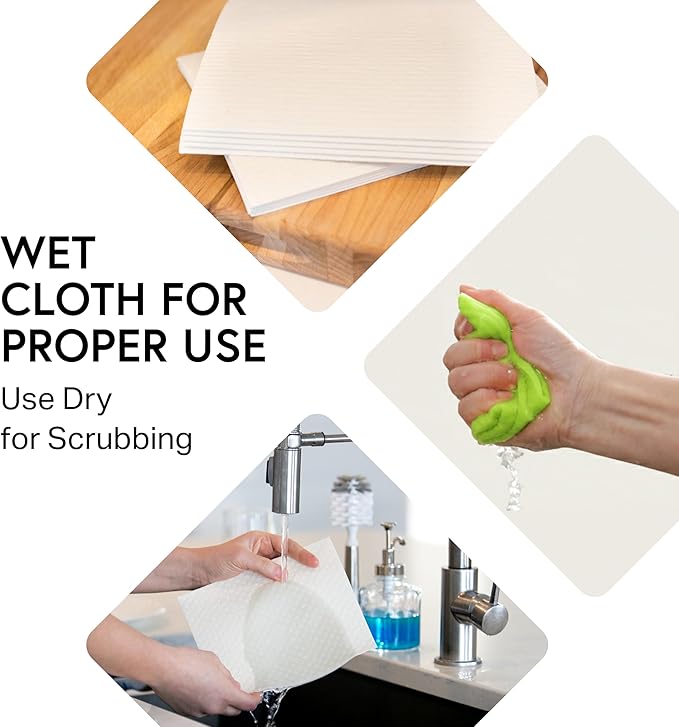 Swedish Wholesale Dishcloths Reusable 8" x 7" Sponge Cloths, Bulk 10 Pack of High Absorbent Cellulose Dish & Kitchen Cleaning Hand Towels, Wring to Dry & Machine Wash, Odor Resistant, Grey
