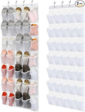Windyun 2 Pcs 70 Large over The Door Shoe Organizer Hanging Shoe Rack for Closet Holder Pure Mesh Pockets Back to School Behind Door Hanger Storage Nonslip for Home Room School Dorm, Each 35 Pockets