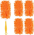Reusable Duster Refill Compatible with Swiffer Hand Duster, 360 Heavy Duty Duster Refills, Microfiber Washable Dusters Refills for Swiffer Extended Duster, 4 Pack (Handle is Not Included)