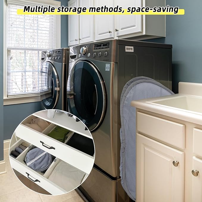 Collapsible Laundry Basket, 90L Foldable Pop Up Laundry Hamper with Handles, Mesh Dirty Clothes Hamper for Laundry, Bathroom, Kids Room, Dorm,Travel or Camping (Gray, 2PCS)
