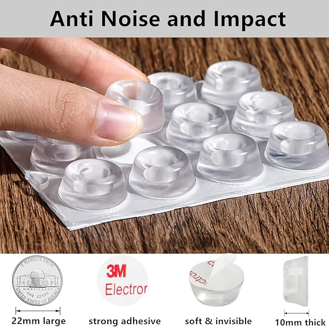 Wall Protectors from Door Knobs 12PCS, Door Knob Wall Protector, Door Stoppers for Wall, Door Stoppers Wall Protector, Door Handle Stopper