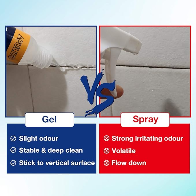 APULITO Household Cleaner Gel for Bathroom Shower Tile Kitchen Sink (Pack of 3)