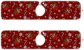 2 Pack Sink Splash Guard Winter Christmas Holiday Kitchen Faucet Absorbent Sink Mat for Faucet Kitchen Guard Drip Catcher Drying Mat for Farmhouse Barthroom Bar,M