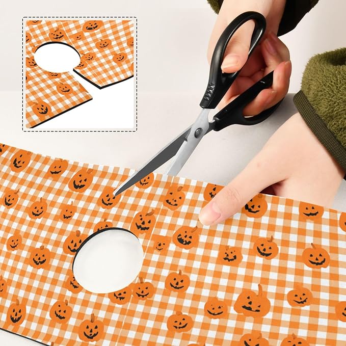 Halloween Orange Plaid Pumpkins Pink Flowers Kitchen Sink Splash Guard Sink Faucet Mat Faucet Handle Drip Catcher Drain Mats for Kitchen Bathroom Countertop Absorbent D