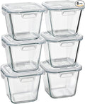 Glass Soup Containers with Lids 32 oz, 4 Cup Glass Storage Containers, Tall Borosilicate Glass Food Storage Containers for Lunch, Ice Cream, Travel and Deli, Soup Freezer Safe Containers with Lids