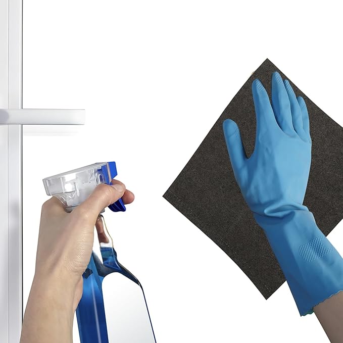 SUPVOX Microfiber Cleaning Cloths 3pcs Set 30x30cm Gray Lint-Free Glass and Car Window Polishing Cloths for Mirror and Eyeglasses Cleaning Household Use