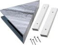 Palisade Vinyl Waterproof Corner Shower Shelf in Hermitage Granite/Urban Cliff