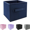 Collapsible Storage Cubes,Cube Storage Organizer 10.5 * 10.5 * 11inch，For home and office Collapsible Closet Shelf Organizers, Drawer Organizers(Blue)