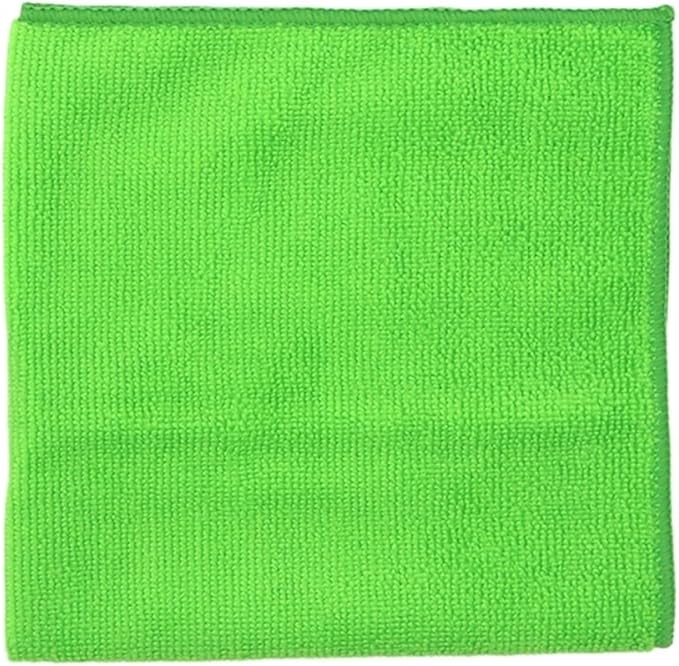 Dense-Weave Microfiber Kitchen Cloth 6/12 pk | Super-Absorbent, Lint-Free, Thick & Long-Lasting(Green,12pk)