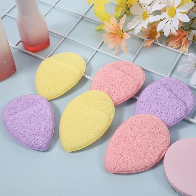12 Pack Colorful Exfoliating Facial Sponges Face Cleansing Puff Facial Sponges Set Reusable Makeup Remover Exfoliating Pads for Washing Face Daily Cleansing