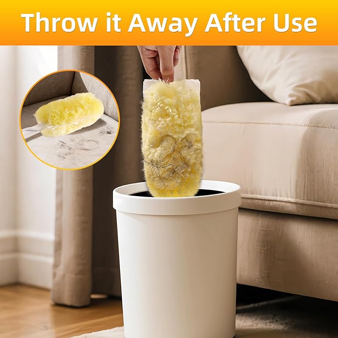 Heavy Duty Duster Refills, Disposable Dusters Kit for Cleaning Dusting Furniture Blind Ceiling Fan, Multi Surface 360 Feather Duster(25)+3FT Extended Handle