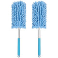 Mini Duster for Cleaning, 360° Bendable Hand Dusters with Extension Pole, Washable Small Duster for Car Interior, Office, Furniture