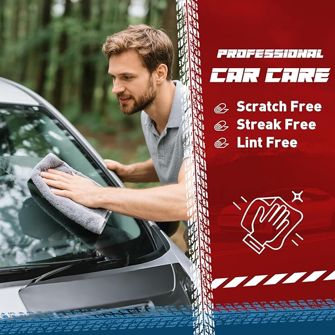 Gray Microfiber Cleaning Cloths Bulk-400 Pack, Gray Microfiber Towels for Cars, Ultra Absorbent Wash Cloths, Lint-Free Streak-Free Microfiber Towels Bulk for Cars, 12x12 inches