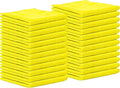 Ultra High Pile Premium Microfiber Towels 72 Pack – Super Soft, Lint-Free, Streak-Free, Scratch-Free Cleaning Cloths – Car, Home, Kitchen, Detailing, 16x16 Inch (Yellow)