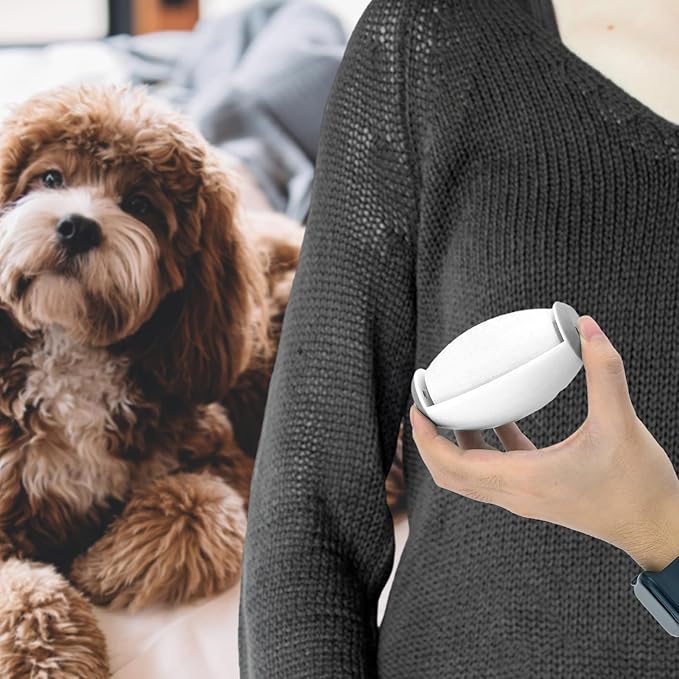 Reusable Washable Lint Roller, Compact Portable Travel Portable Lint Roller Dust Removal Device for Clothing Sofas Hair Debris & Dust Cleaning (White)