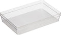 Oggi Drawer Organizer - 6" X 9" - Ideal for Organizing Kitchen Drawers, Office, Desk, Silverware, Kitchen Utensils, Cosmetics and Bathrooms, Rectangular, Clear, 1.0 Count