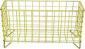 Metal Wire Storage Basket,Fruit Basket,Bathroom Shelf Rack,Iron Countertop Storage Rack Suitable for kitchen, bathroom, bedroom, living room (Gold)