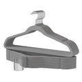 Premium Velvet Hangers 60 Pack, Non Slip Clothes Felt Hanger Heavy Duty for Coat, Premium Slim Space Saving Suit Hangers for Closet Organizer, 360° Rotating Silver Hook