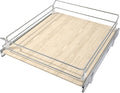 Pull Out Cabinet Organizer 20" W X 22" D, Slide Out Drawers For Kitchen Organizers and Storage, Pull Out Drawers For Cabinets Capacity Heavy Duty Caddy, Cabinet Shelves Wood Chrome, Pantry Storage