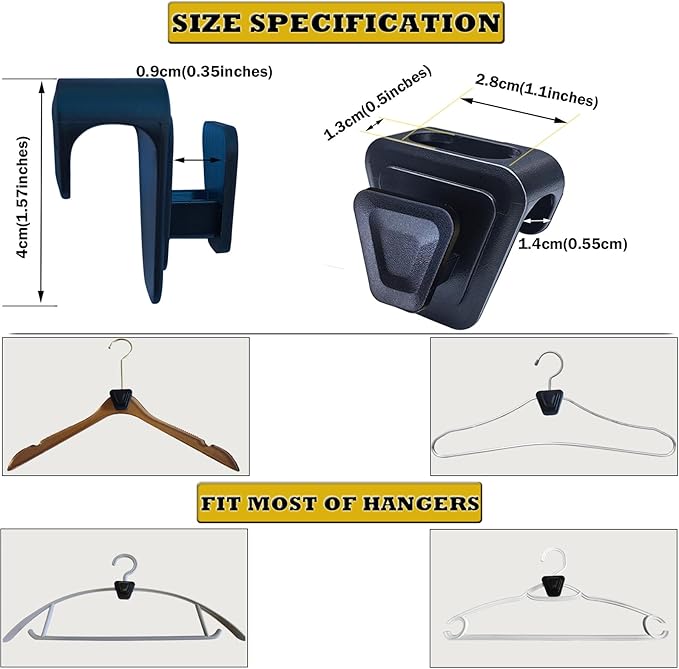 72PCS Space Saving Hanger Hooks,Clothes Hanger Connector Hooks,Heavy Duty Hanger Hooks Space Saver,Space Saving for Closet Organizer,Cascading Connection Hook ((72PCS))