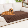 Smiry Waterproof Dog Bed Cover Pet Blanket, Soft Washable Dog Blanket for Furniture Bed Couch Sofa Reversible, Checkered (40"x70", Brown/Brown)