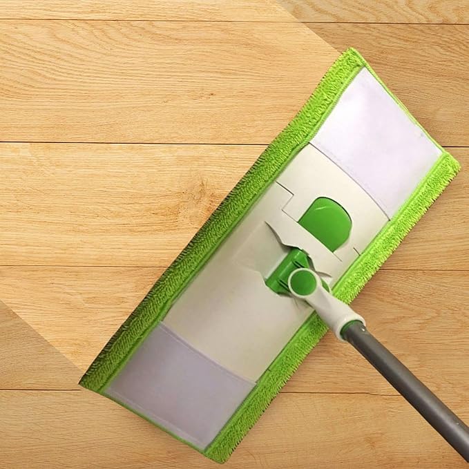6 Pack Reusable Mop Pads Compatible with 3M Scotch-Brite M-005 Floor Mops, Microfiber Hardwood Floor Mop Pads Wet or Dry Use mop,Fit for Folding mop 15 in*3.9 in mop Head