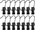 30 Pack Boot Hanger for Closet, Laundry Hooks with Clips, Boot Holder, Hanging Clips, Portable Multifunctional Hangers Single Clip Space Saving for Jeans, Hats, Tall Boots, Towels(Black/Black)