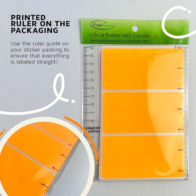Royal Green Rectangular Stickers Color-Coding Labels for Organizing, Moving, and Storage Boxes 4" x 2" Stickers to Write On Name Tags, 45-Pack (Green)