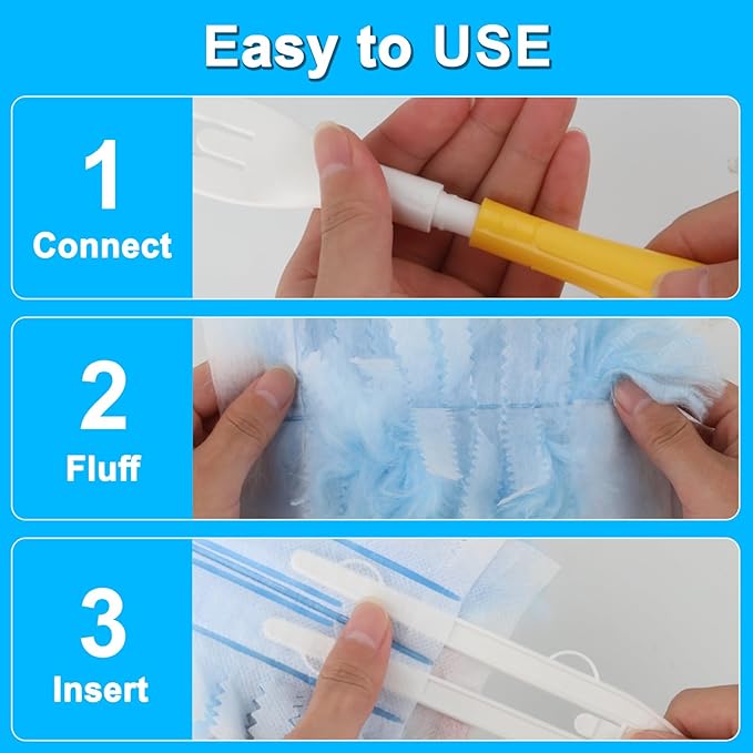 Duster Refill for Cleaning with 1 Handles, Heavy Duty Disposable Duster Kit Unscented Replacement Head Dust Removal Brush for Electronics, Furniture, Blinds, Ceiling Fans, Walls (10pack)