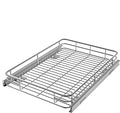 JOWBOOW Pull Out Cabinet Organizer (16.4" W x 21" D), Put Out Shelves for Kitchen Cabinets, Roll Out Drawers Heavy-Duty Metal Sliding Shelf, Bottom Mount