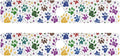 Kitchen Sink Splash Guard 2 PCS 30 Inch Sink Faucet Mat Splash Guard for Bathroom Countertop Water Absorbent Foldable Cuttable Soft Washable Paw Prints and Stars