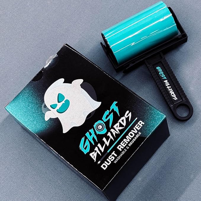 Ghost Billiards Table Dust Remover – Washable Roller Cleaner for Pool, Billiards, and Gaming Tables – Reusable Lint & Dust Cleaning Tool, Felt Safe, Cue Sports Accessory