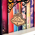Book Nook Tavern Signs– Genre Shelf Labels with Hanging Brackets, Tavern-Style Book Nook Decor, Bookshelf Genre Signs for Home Library Book Dividers for Shelves,Home Library Book Dividers for Shelves (Young Adult)