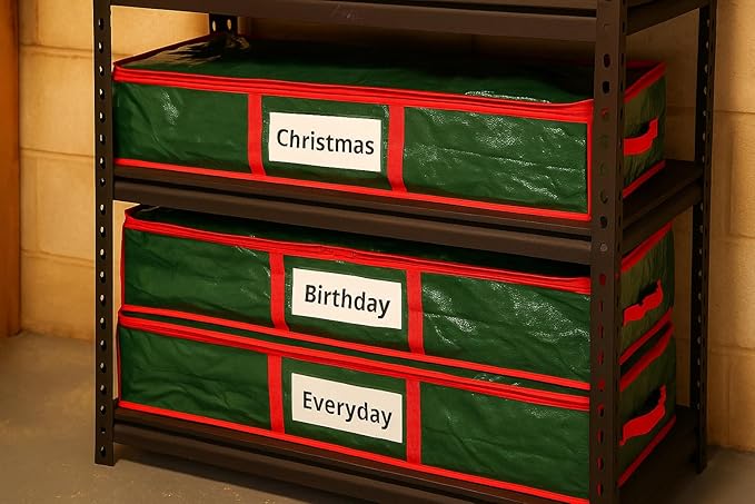 Sattiyrch Underbed Gift Wrap Organizer,Gift Wrapping Paper Storage Container,Holds up to 20 Rolls,41"W x 14"D x 5.5"H (Green)