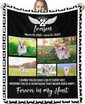 D-Story Pet Memorial Gifts - Dog Memorial Blanket Personalized with Photo - Pets Remembrance Sympathy Gift for Who Loss of Dog - Custom Dogs Passed Away Ornament with Picture Blankets