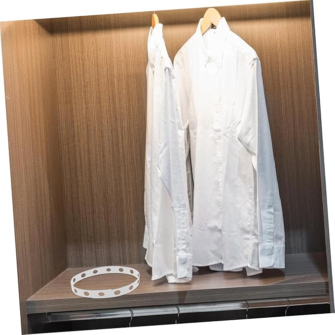Cabilock 12pcs Clothes Hanging Rack Multi-Hole Connectors Plastic Hanger Strips Versatile Display Straps Space-Saving Hanger Hooks