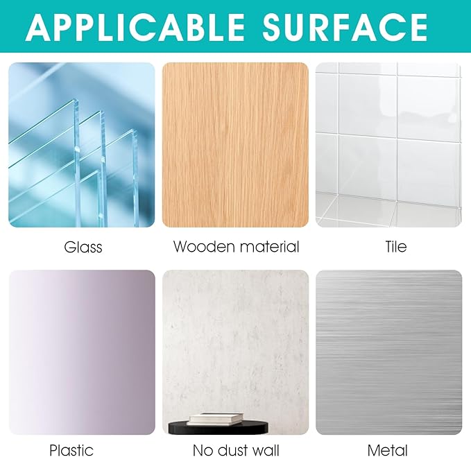 4 Pack Shower Caddy Adhesive Hooks Replacement, Strong Self-Adhesive Sticker No Drilling Waterproof Hanging Hooks for Bathroom Storage Shelves Kitchen Racks (Double Hook,Transparent)