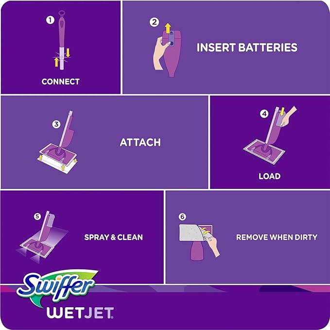 Swiffer FBA_23679CT WetJet Multi Purpose Solution 42.31.25 ozliter, Multicolor, Open Window Fresh Scent, 42.2 Fl Oz