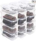 ORGANIZE-IT!, Pack of 15-6QT Ultra Premium Clear Shoe Box, Modular Storage Box for Shoes, Versatile Organization and Storage Box with Clear Base and Lid, 12.9" L X 7.9" W X 4.7" H